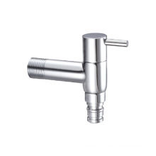 2-way Chrome Plated Wall Mounted Washing Machine Water Taps Low Price Brass Bibcock